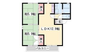 相生駅 徒歩14分 2階の物件間取画像